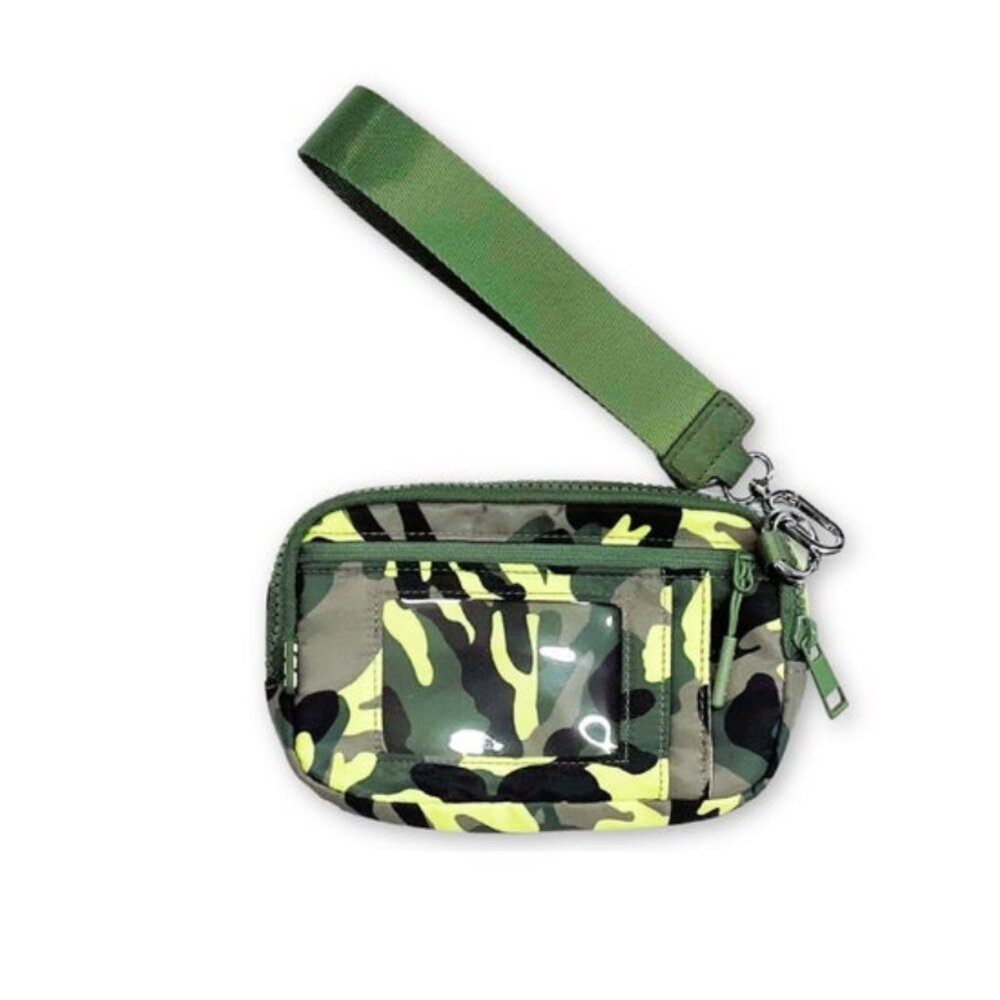 Iris & Rainbow Carry All Wallet - Camo Green